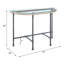 Table de canapé en verre transparent Brantley