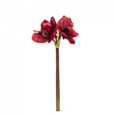 Amaryllis avec 3 fleurs artificielles