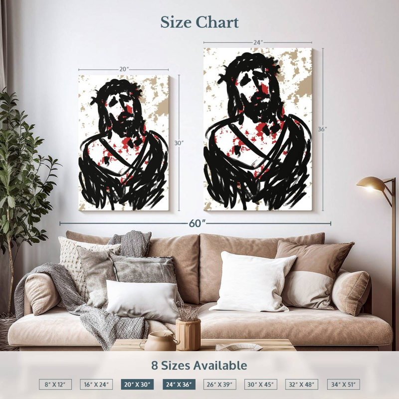 Ecce Homo, 36" H x 24" W