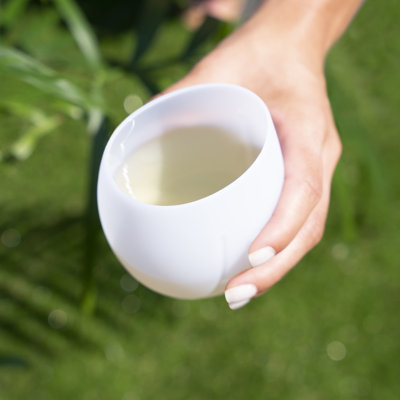 Tasses en silicone flexibles d'aération en transparent