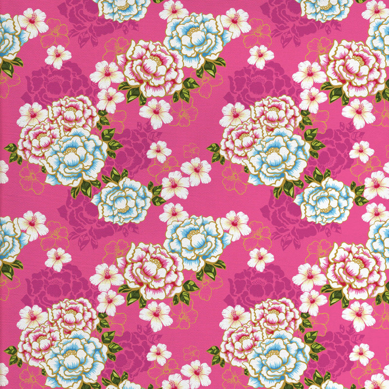 Tissu botanique, l 58 po x L 72 po