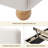 Windsor Upholstered Cream Boucle Platform Bed With Solid Wood Leg