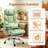 Ergonomic High Back Leather Executive Office Chair With Footrest & Lumbar Pillow-1243848148