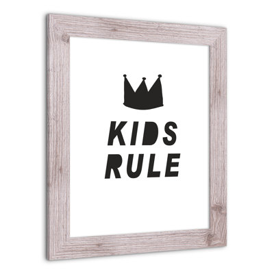 Art encadré, enfants, règle