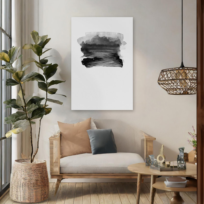 Gray Ii - Abstracts Art contemporain, H 48 po x l 32 po