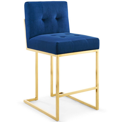 Tabouret de bar en acier inoxydable Privy Performance de Modway