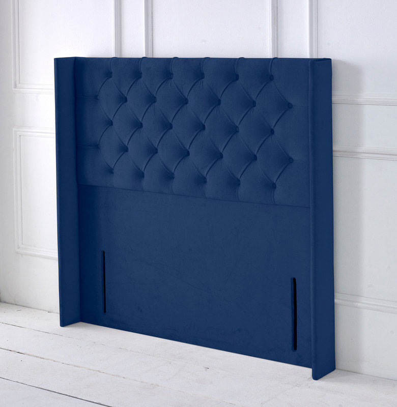 Upholstered Headboard, Blue, Single (3')