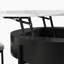 Table basse à plateau relevable moderne avec rangement et 3 repose-pieds-37548587