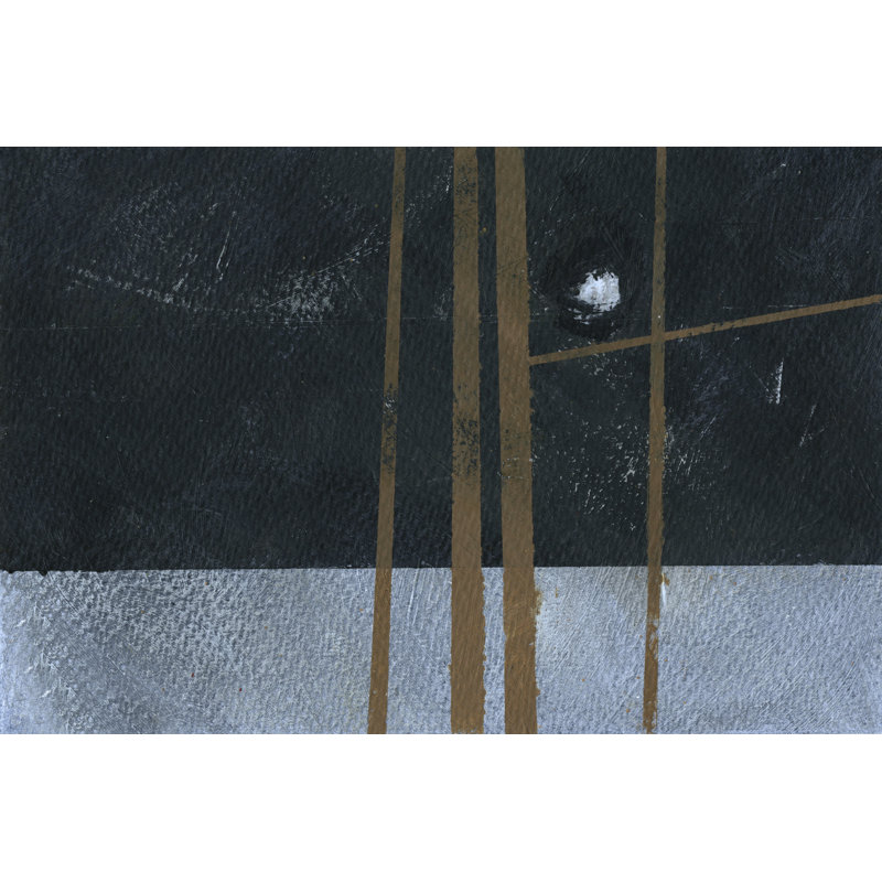 Quatre arbres et la lune I, H 8 po x l 12 po x P 1,25 po