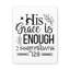 2 Corinthiens 12: 9 «His Grace is Enough Bible Verse Canvas», art mural chrétien-391543794