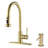 KISRAIS Pull Down Kitchen Faucet with and with Soap Dispenser-70956595