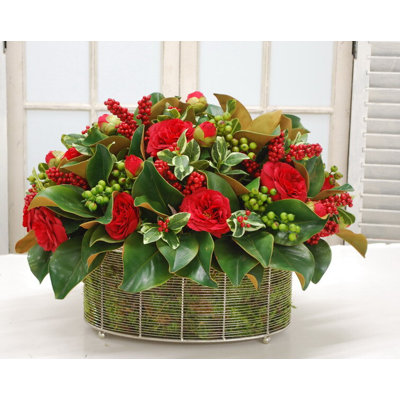 SEASONAL MIX IN WIRE BASKET