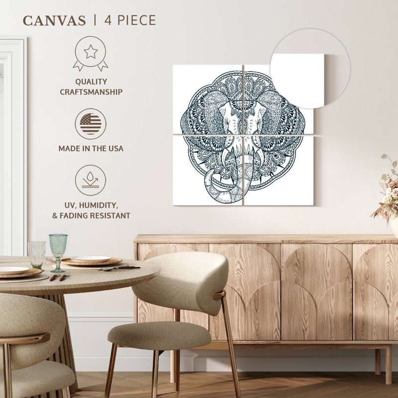 Brampt Graceful Elephant, 74" H x 74" W