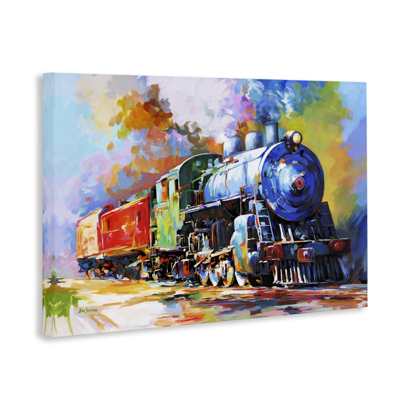 "The Last Train", art mural par Leon Devenice, H 30 po x l 45 po