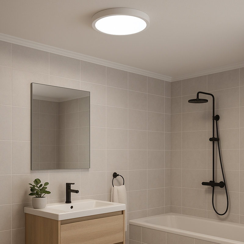 Fueva 6-Z Smart Control RGB IP44 Plastic Ceiling Light, 27.8Cm, White