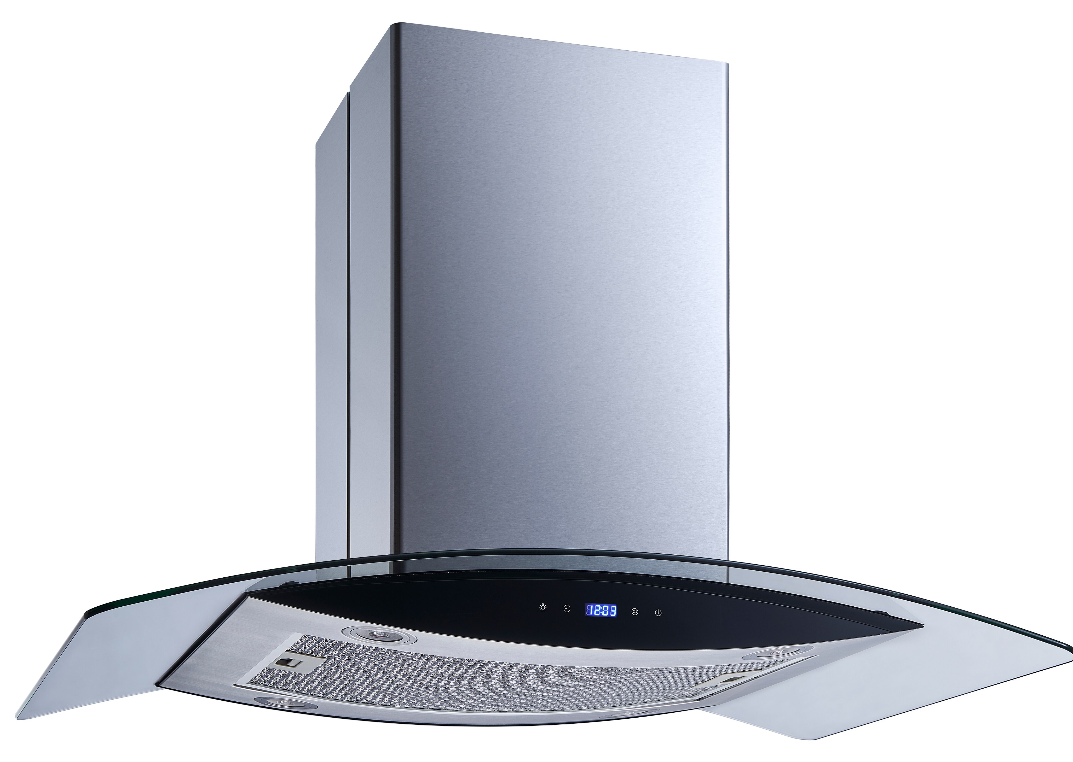 Winflo 36 475 CFM Convertible Island Range Hood in Stainless