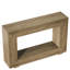Console 47 po avec rangement - Table d'entrée étroite rustique avec tablette ouverte, table d'appoint