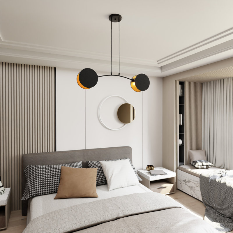 Baggio 2 - Light Pendant, Black/Gold