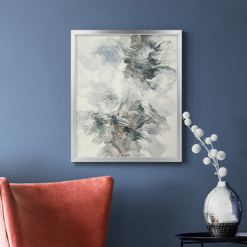«Dancing With Passion», toile encadrée de qualité supérieure - prête à être accrochée, H 20 po x l 16 po, Argent