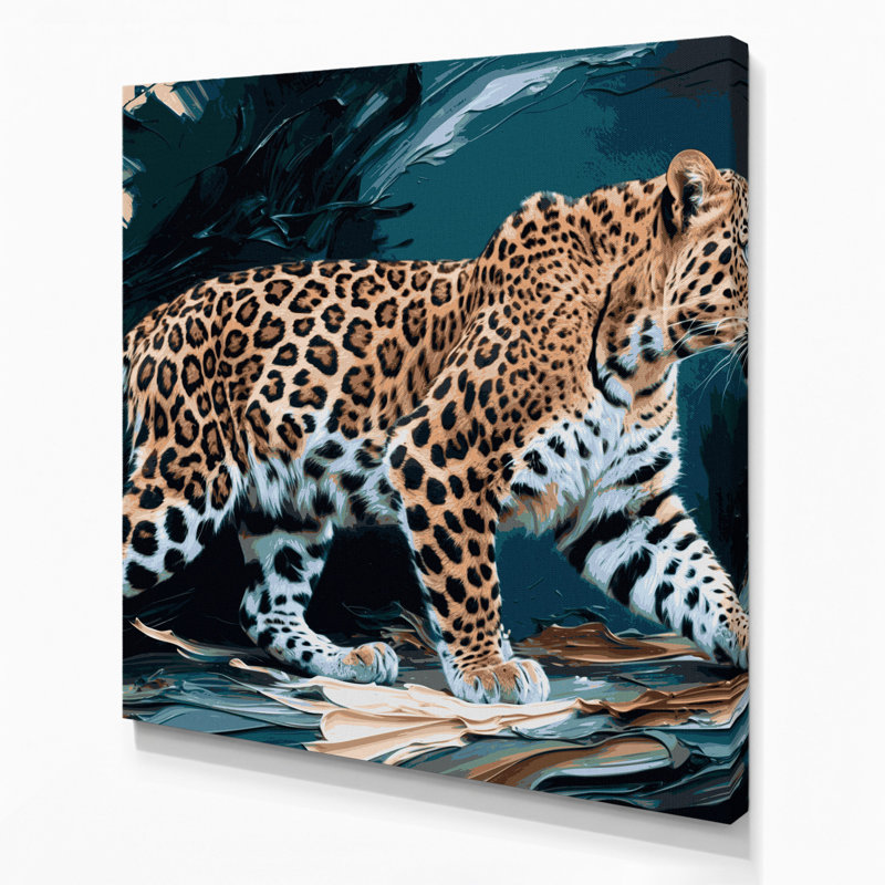 «Big Cats Amur Leopard», art mural sur toile, H 16 po x l 16 po