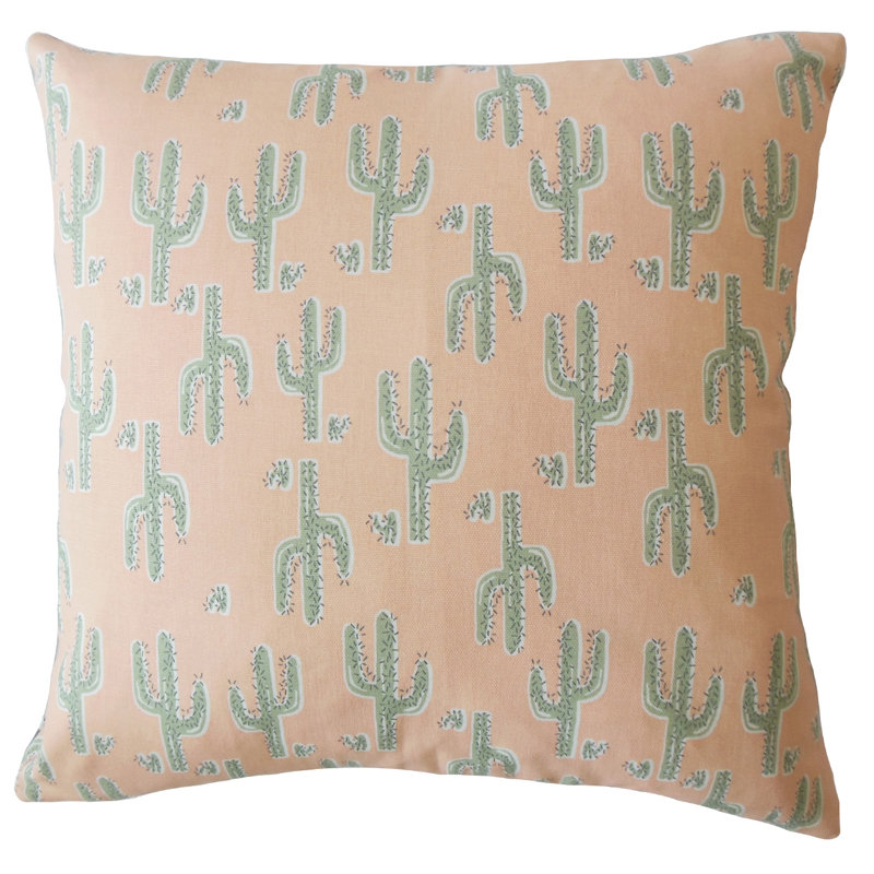 Fairhope Square Pillow Cover & Insert, Pink