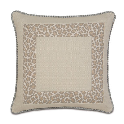 Rayland Embroidered Cotton Blend Throw Pillow