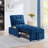 4 In1 Multi-Function Single Sofa Bed With Storage Pockets,Tufted Single Pull-Out Sofa Bed With Adjustable Backrest And Pillows ,Convertible  Chaise Lounge-1879090554