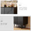 Armoire d'appoint moderne en bois massif noir-1004298311-1004298309