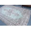 Grand tapis turc vintage vert pour la décoration de chambre à coucher et surdimensionné