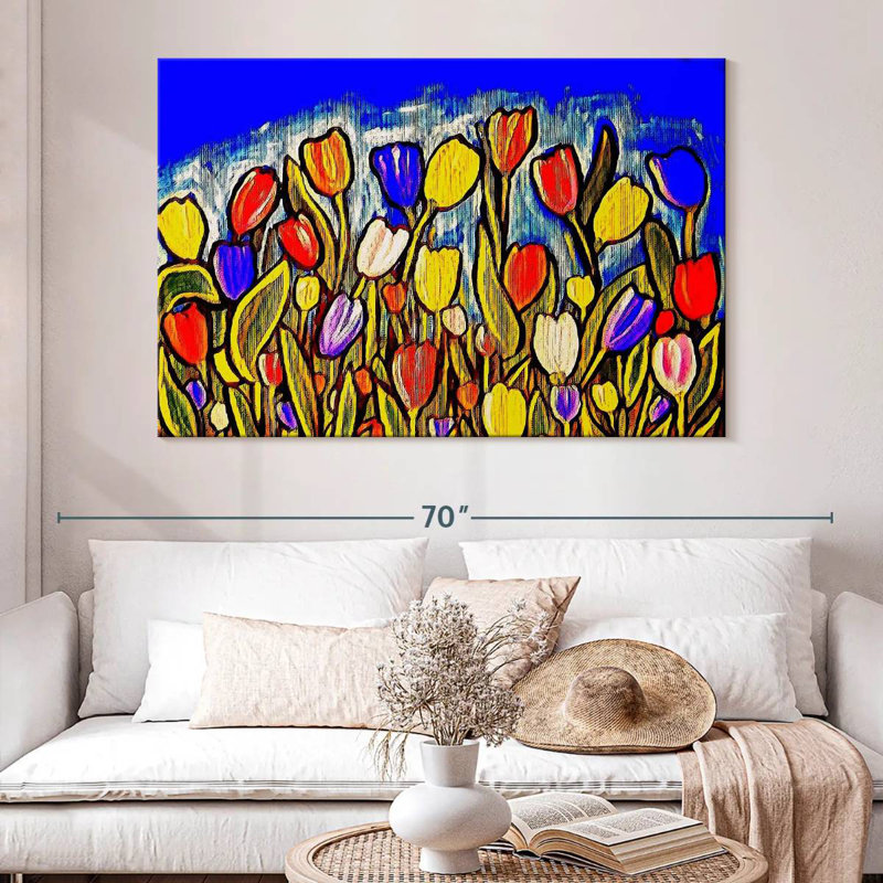 Harnek Dancing Tulis, 34" H x 51" W