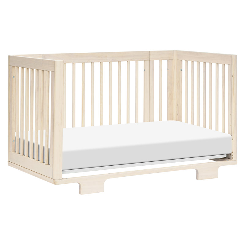 Yuzu 8-In-1 Convertible Crib With All-Stages Conversion Kits, Washed Natural 