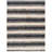 Natural Fiber Hand Woven Jute/Cotton Geometric Rug in Ivory/Black-161290550