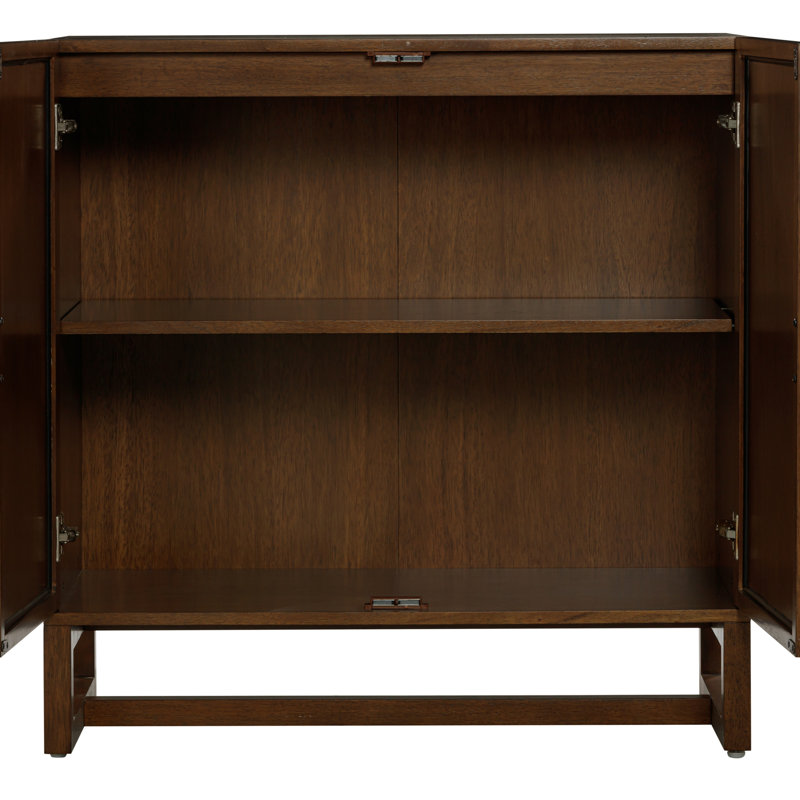 Wood Storage Cabinet Or TV Stand, Dark Acacia