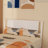 Full Size Deluxe Bed Frame With Headboard With Solid Wood, No Box Spring Needed,  Easy Assembly, White-119619095-119619096