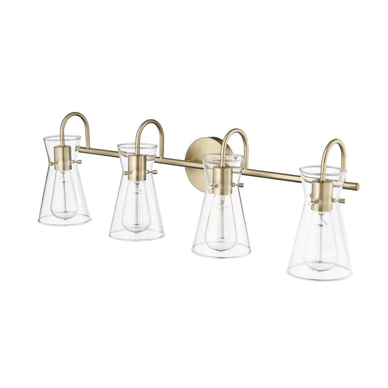 Rivenburg 4 - Light Dimmable Bathroom Vanity Light, Modern Gold
