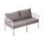 Ensemble de conversation pour patio 5 pièces, ensemble de mobilier modulaire d'extérieur moderne avec table basse carrée, coussin épais et imperméable pour terrasse, balcon-674956452-674956458