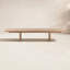 Table basse à tréteaux en bois massif Melany