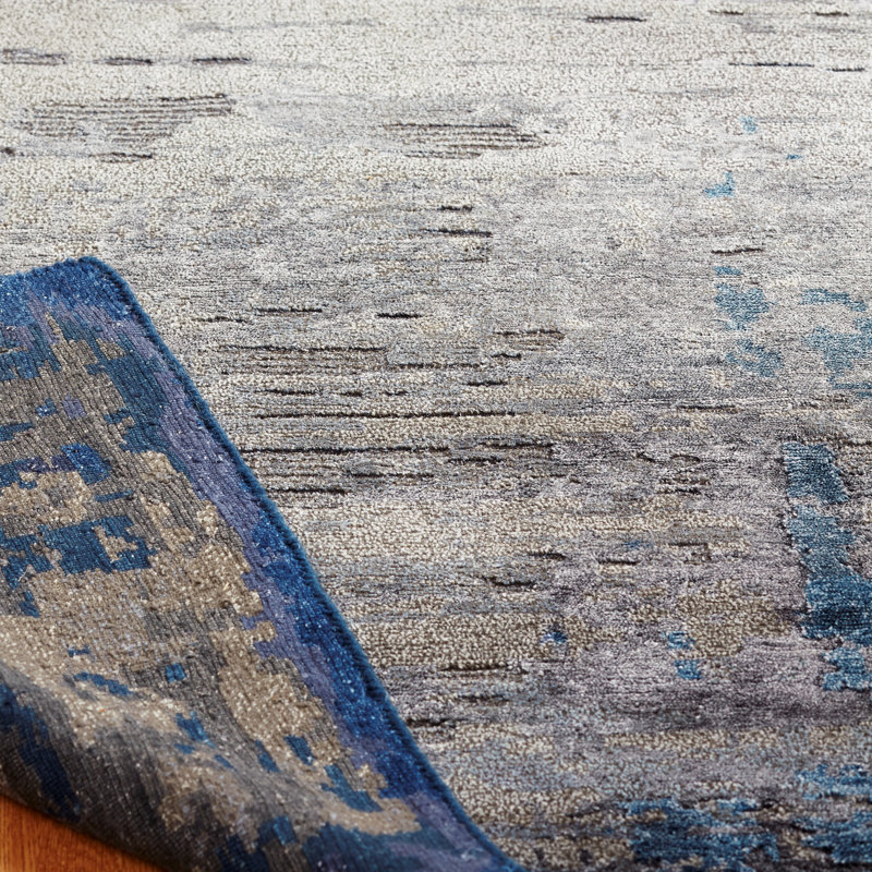 Hand Knotted Area Rug, Rectangle 2' x 3'
