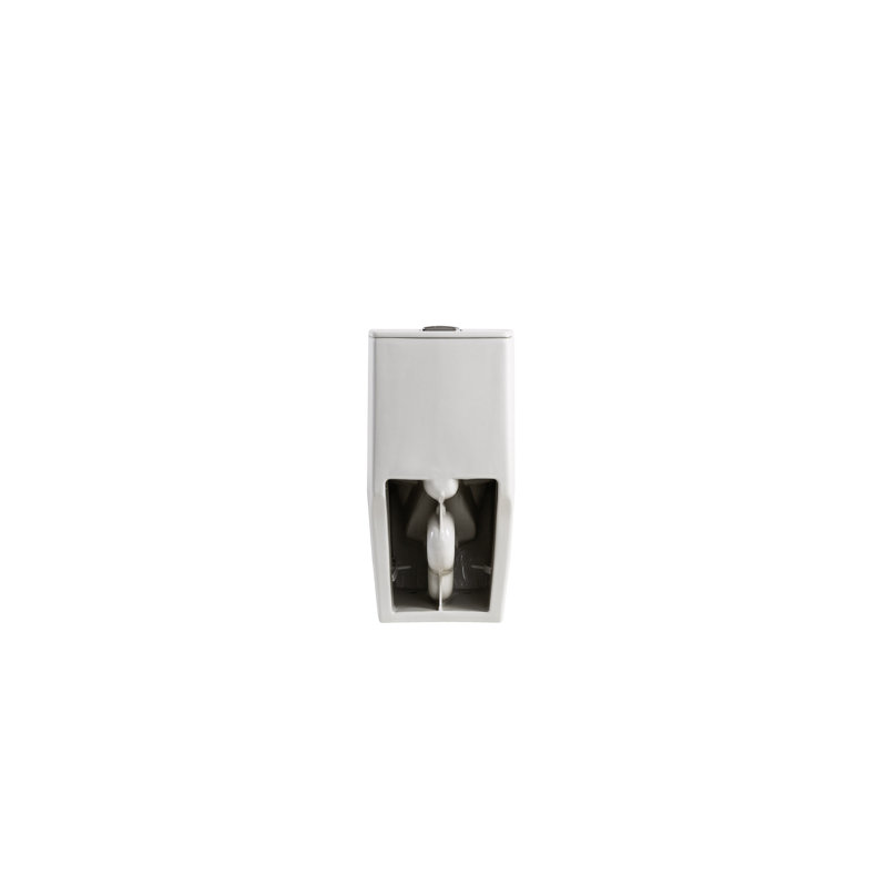Toilette de salle de bain, double chasse 1,1 / 1,6, céramique, blanc brillant, siège allongé à fermeture douce, siège confort blanc, bol