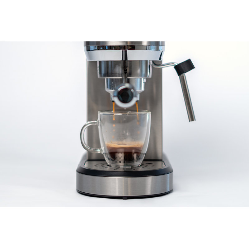 Espressione Stainless Steel 3-in-1 Espresso Maker with Grinder
