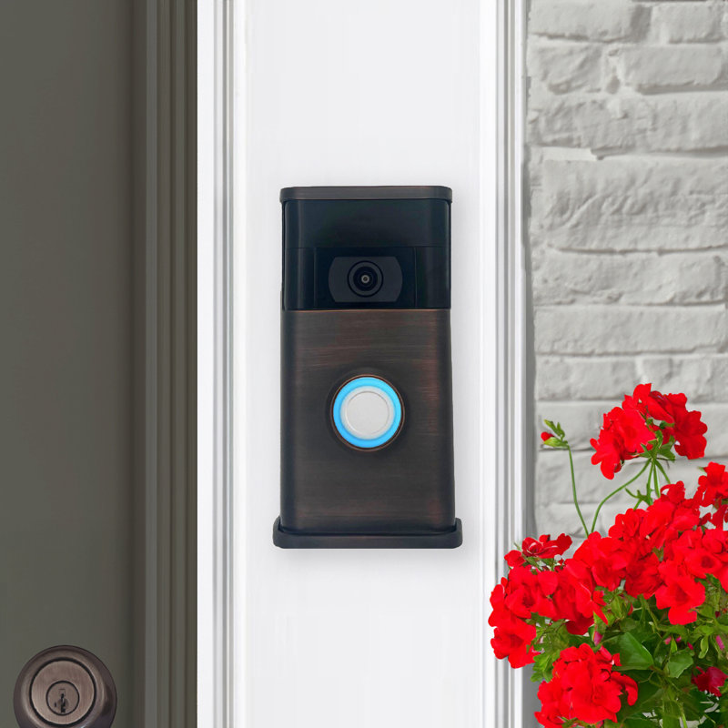 Housse de sonnette traditionnelle (compatible avec Ring 2nd Gen), Bronze frotté à l'huile