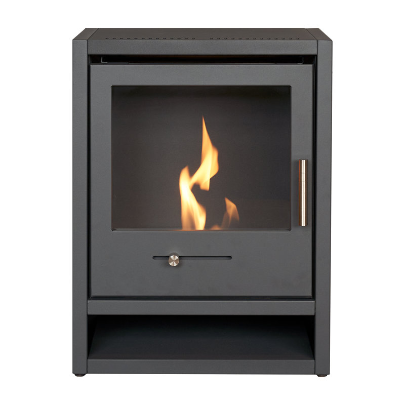 Lakeeva Ebern Designs 43cm W Charcoal Grey Stove