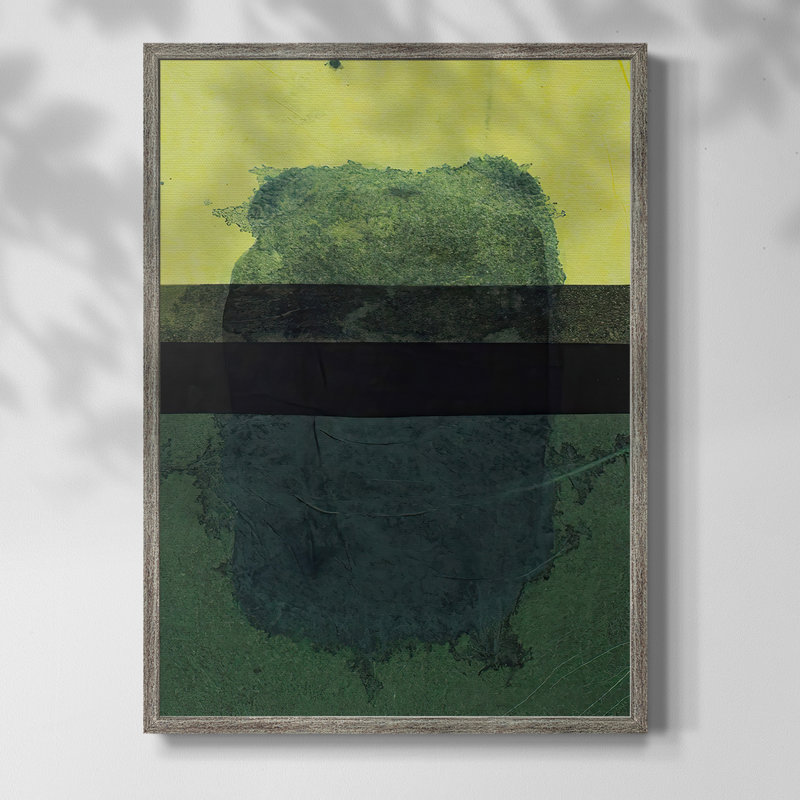 Souvenirs de Rothko III, reproduction encadrée - bois massif, H 11 po x l 9 po