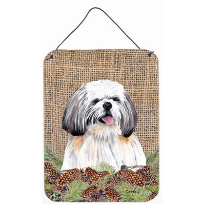 Shih tzu, reproduction d’art sur plaque