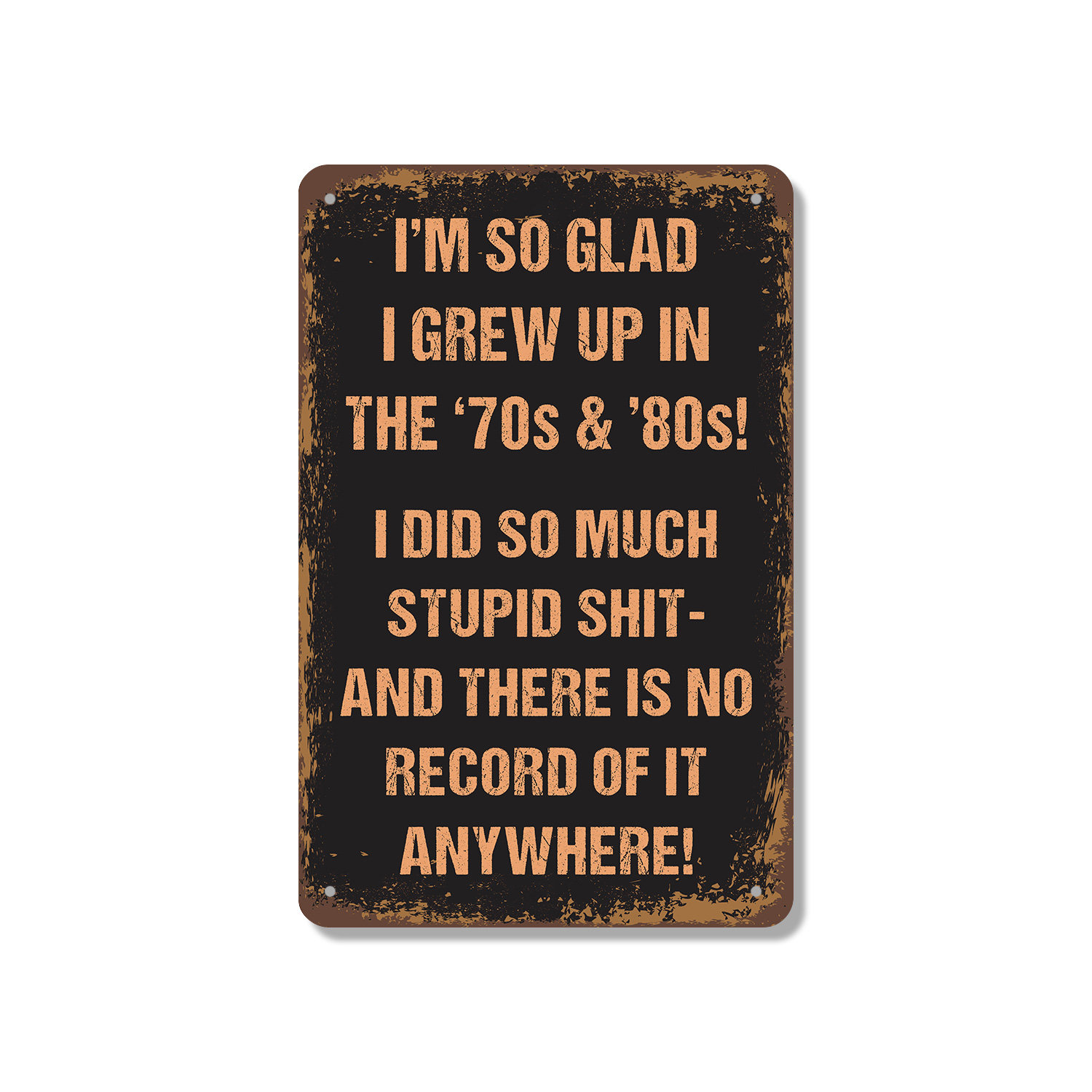 SignMission Grew Up In The 70’s And 80’s (2 Pack) 7 Inch x 10 Inch ...