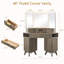 Meuble-lavabo de coin cannelé l 47,3 po-904920835