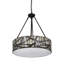Mundelein 3 - Light Grey Drum Pendant