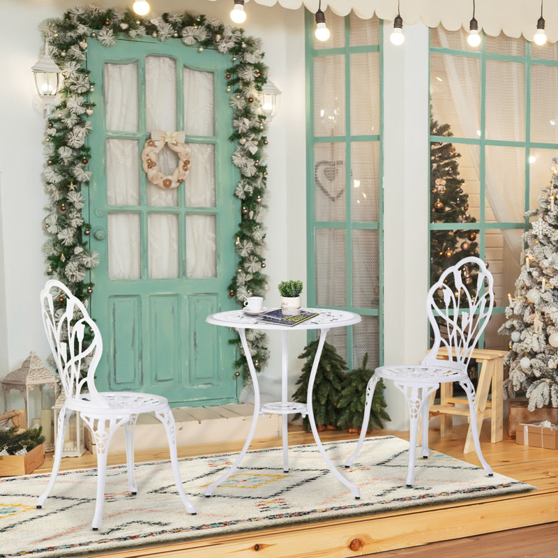 Hatolina Garden furniture set, White