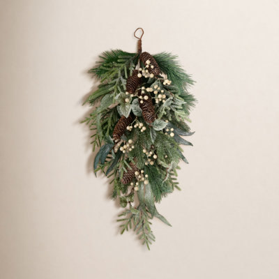 Faux Pinecone Swag