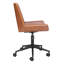 Fauteuil de bureau ergonomique pivotant à haut dossier avec roulettes